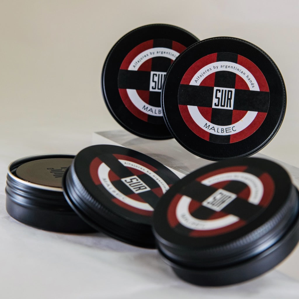 Alfajor Malbec individual tin